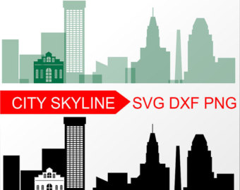 340x270 Nashville Vector Skyline Nashville Svg Silhouette Svg Dxf