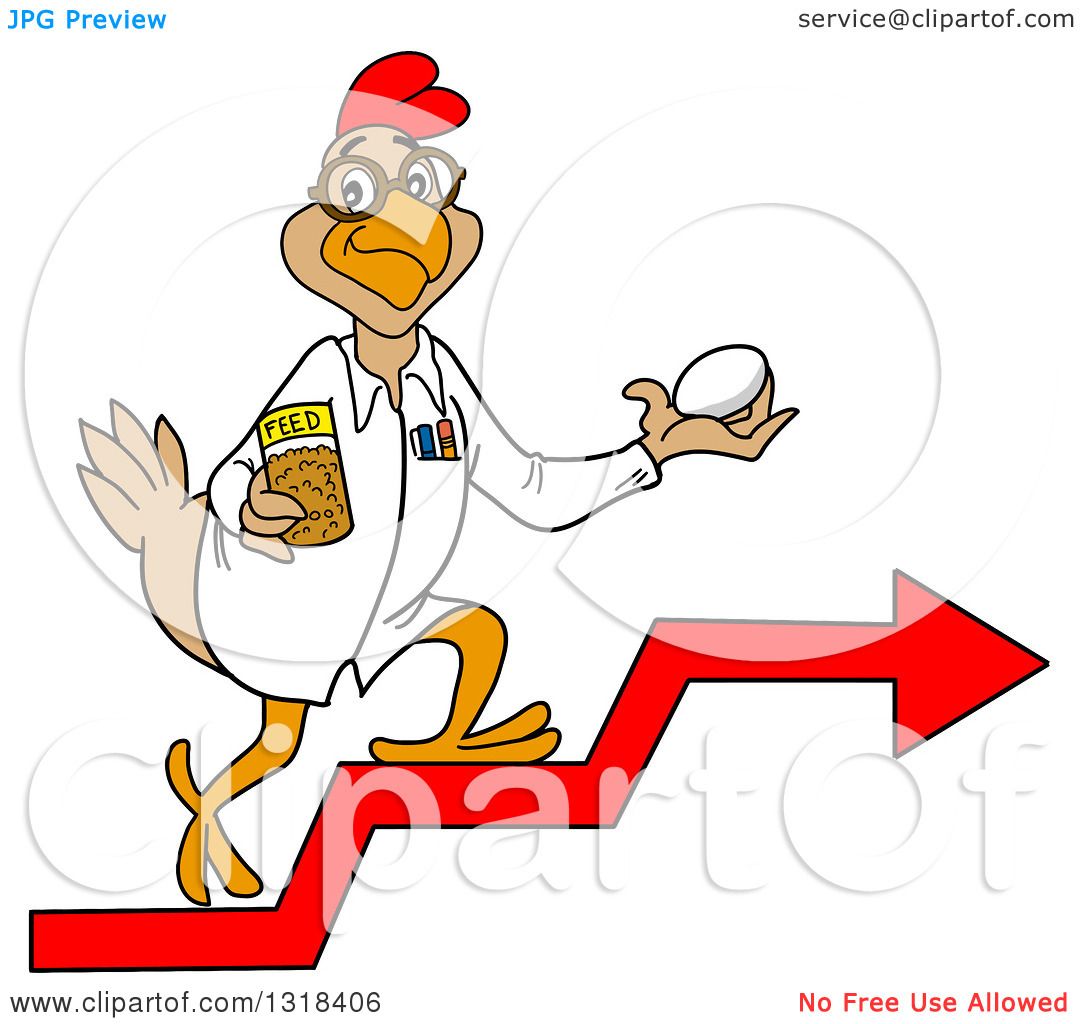 1080x1024 Clipart Of A Cartoon Scientist Chicken Holding An Egg Feed