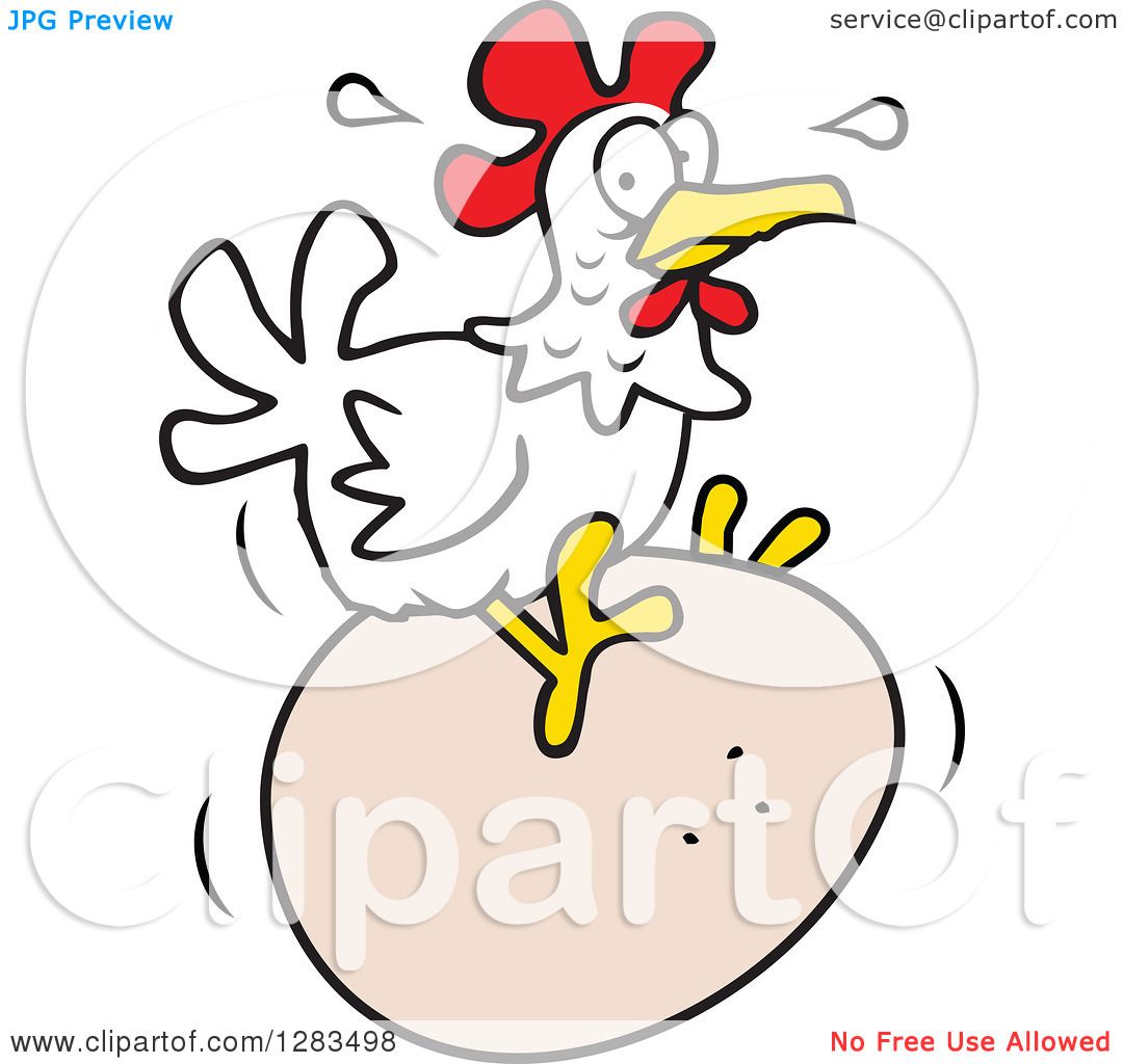 1080x1024 Clipart Of A White Hen Chicken Laying Or Sitting On A Giant Egg