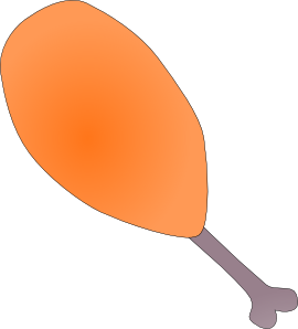 270x298 Chicken Drumstick Clip Art Free Vector 4vector