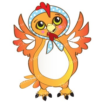 350x350 Henny Penny Clipart Set Includes All 9 Chicken Little Characters +