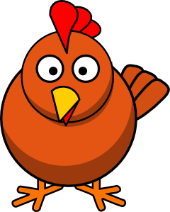 240x299 Chicken Cartoon Clip Art