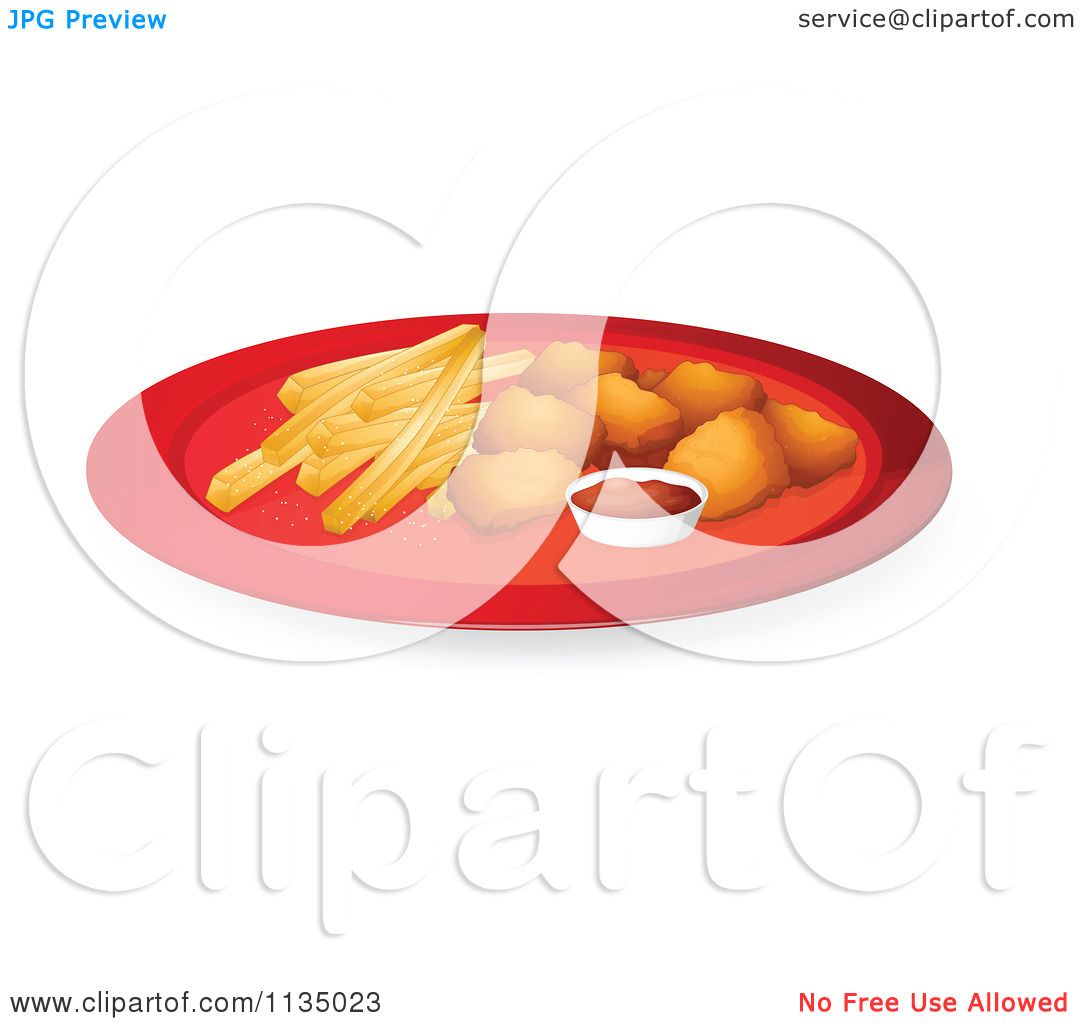 1080x1024 Cartoon Of Chicken Nuggets And French Fries 1