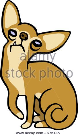 272x470 Vector Sketch Funny Chihuahua Dog Sitting Stock Vector Art