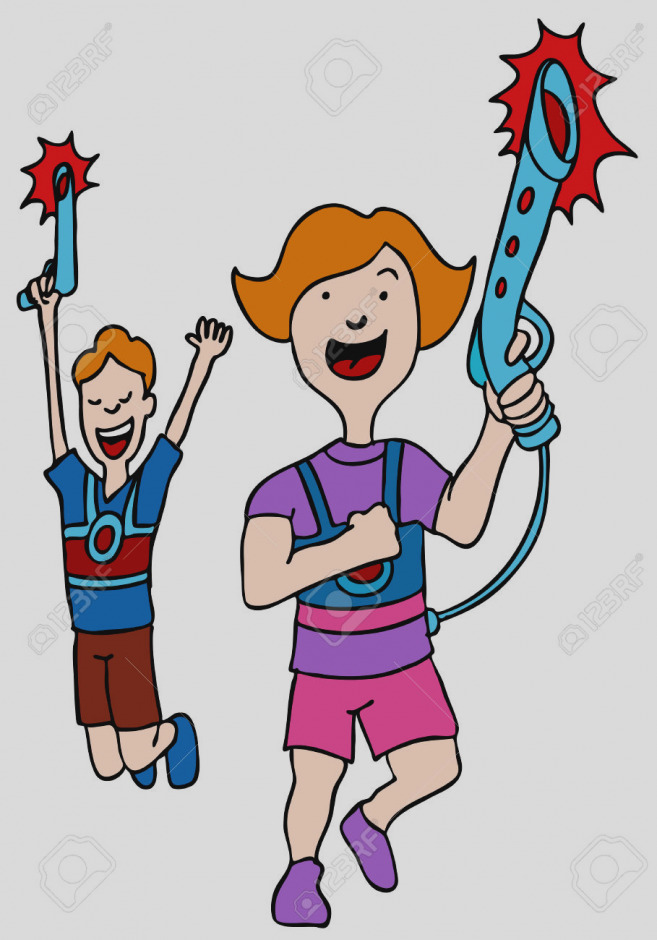 657x940 Wonderful Of Laser Tag Clip Art Lasertag Kids Stock Vector