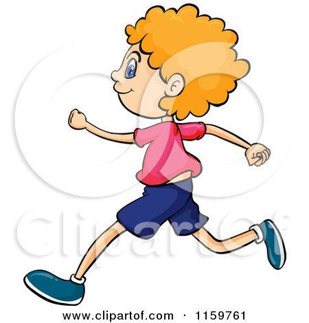 450x470 Kid Runner Clipart