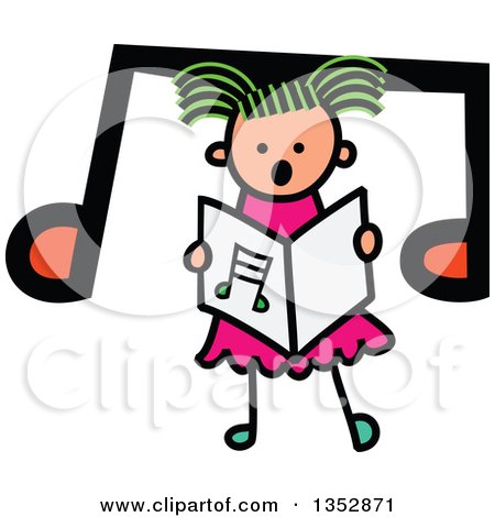 450x470 Clipart Of A Doodled Toddler Art Sketched Group Of Children