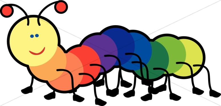 776x374 Rainbow Caterpillar Childrens Church Clipart
