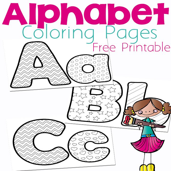 700x700 Free Alphabet Coloring Pages