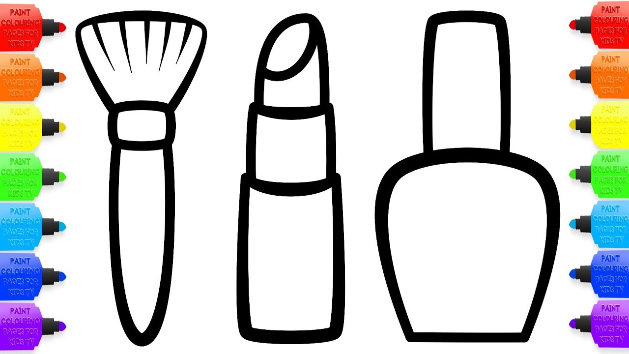 1280x720 Makeup Coloring Book Colouring In Tiny For Children Youtube Print