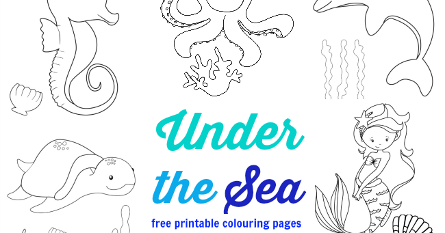 650x341 Under The Sea Colouring Pages Free