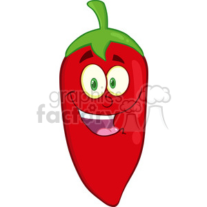 300x300 Royalty Free 6769 Royalty Free Clip Art Smiling Red Chili Pepper
