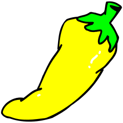 250x250 Yellow Hot Chili Pepper Clip Art Free Borders And Clip Art