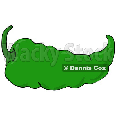 400x400 Clipart Illustration Of A Hot And Spicy Mexican Green Chili Pepper