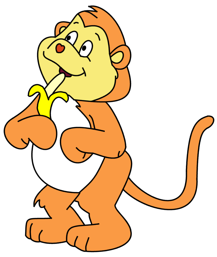 714x846 Banana Clipart Chimpanzee