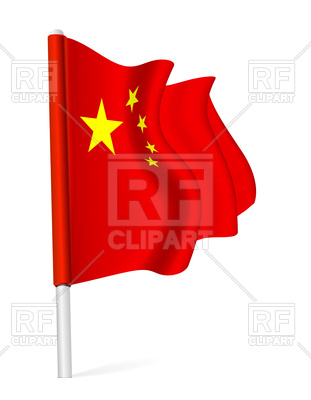 311x400 Flag Of China Royalty Free Vector Clip Art Image