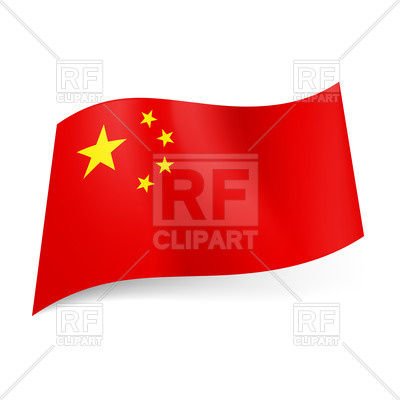 400x400 National Flag Of China Royalty Free Vector Clip Art Image