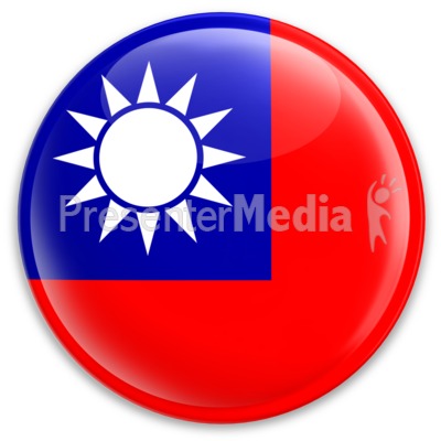 400x400 The Republic Of China Taiwan Button