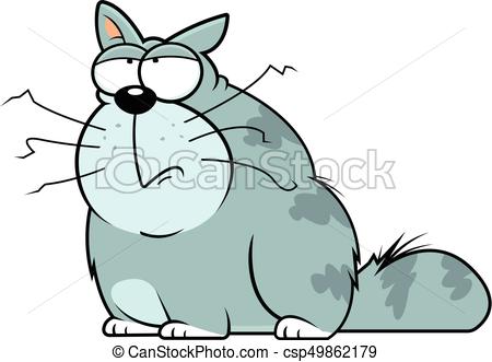 450x331 Illustration Of A Small Cartoon Cat. Vectors Illustration