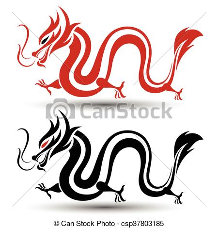 450x470 Illustration Of Traditional Chinese Dragon ,vector Vector