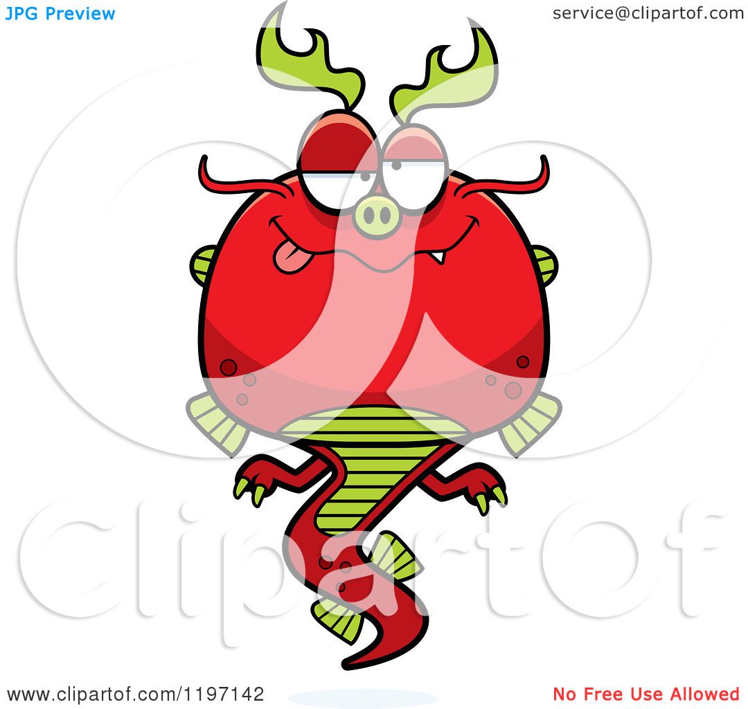 1080x1024 Cartoon Of A Drunk Chinese Dragon