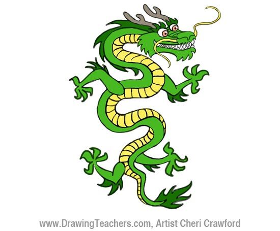 550x455 Chinese Dragon Drawing Dragons Chinese Dragon
