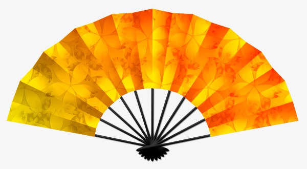 600x330 Classical Vector Cartoon Material,fan, Sketch, Chinese Style