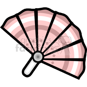300x300 Royalty Free Chinese Hand Fan 153430 Vector Clip Art Image