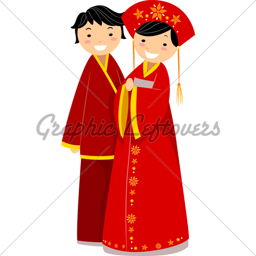 500x500 Chinese Clipart Chinese Couple