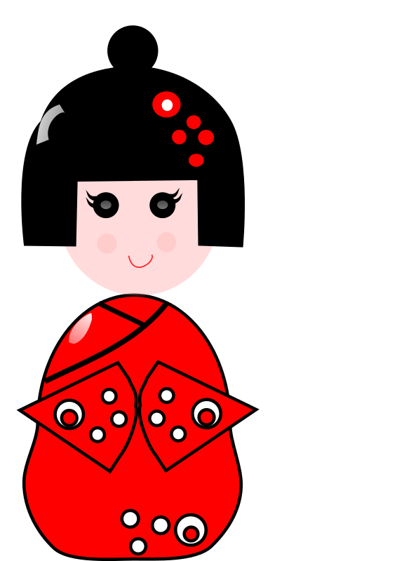 566x800 Free Clipart China Girl Spevi