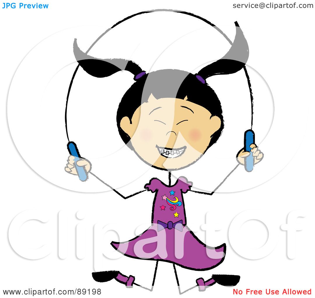 1080x1024 Royalty Free (Rf) Clipart Illustration Of A Stick Asian Girl