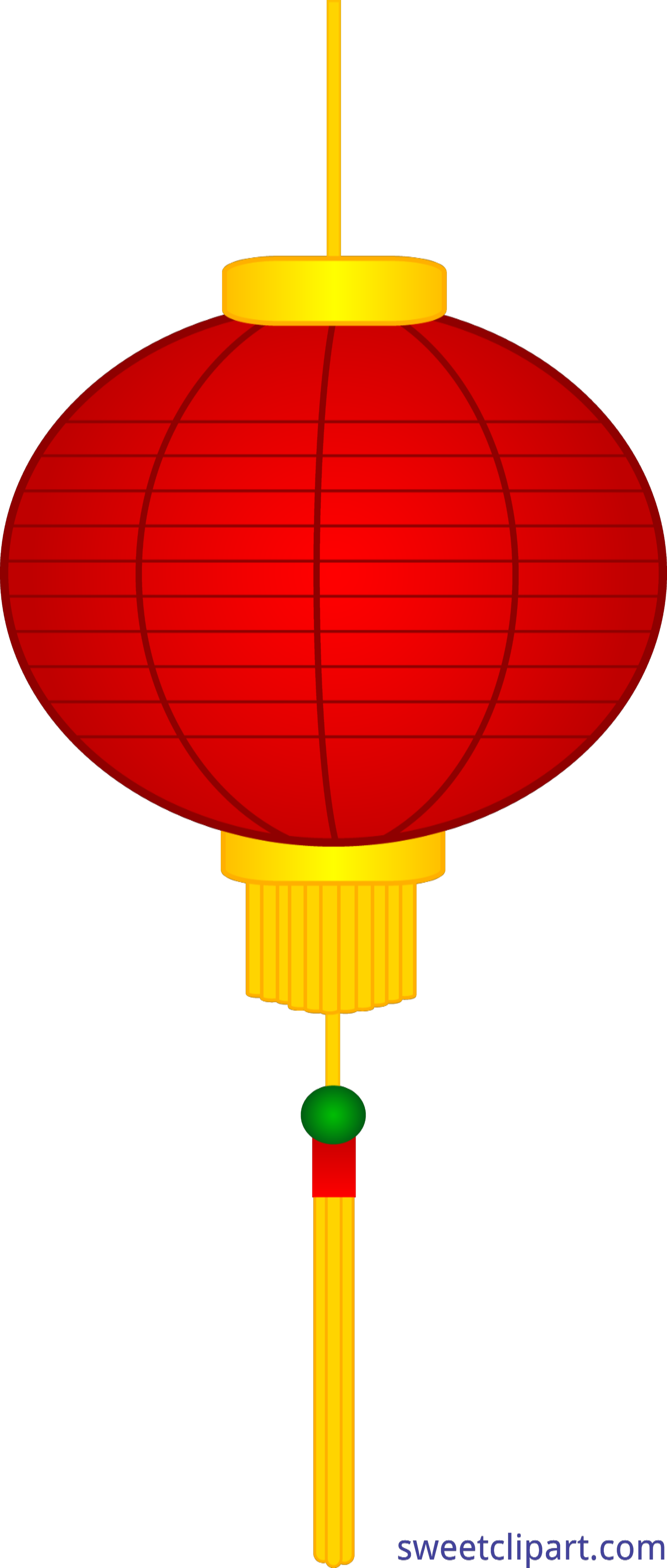 3999x9405 Chinese Lantern Clip Art
