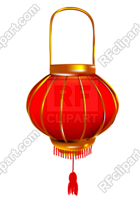 283x400 Chinese Lantern Isolated On A White Background Royalty Free Vector