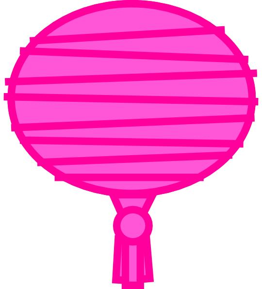 540x596 Pink Paper Lantern Clip Art