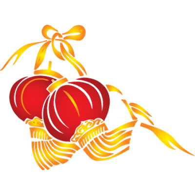 400x400 Lanterns For Chinese New Year Transparent Png