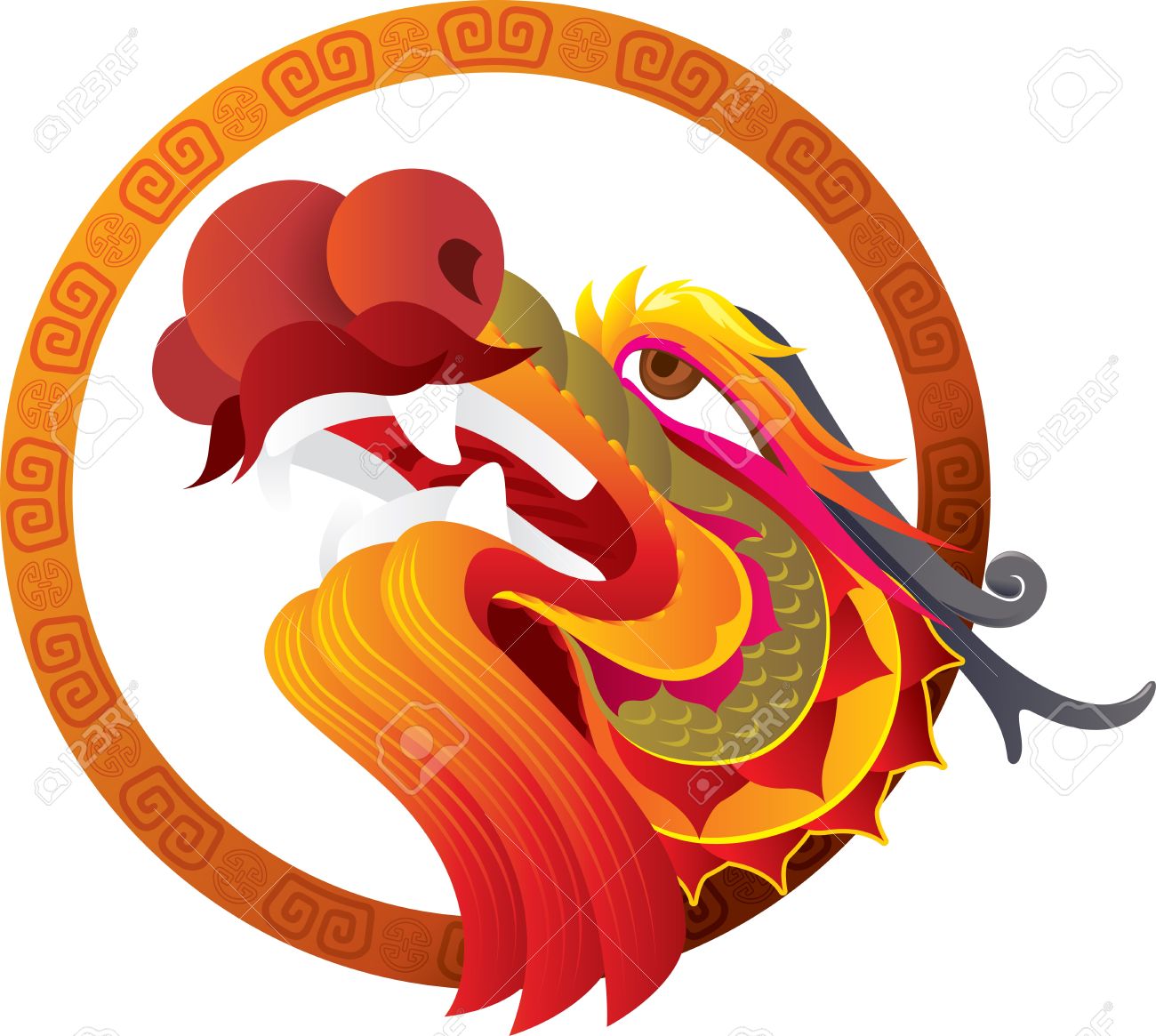 1300x1165 Clip Art Chinese Dragon Clip Art