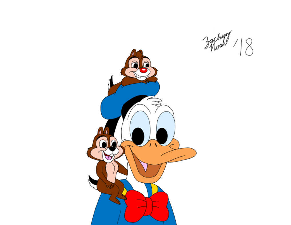 1017x786 Donald Duck With Chip