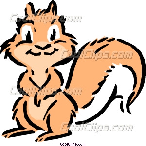 300x301 Cartoon Squirrel Vector Clip Art