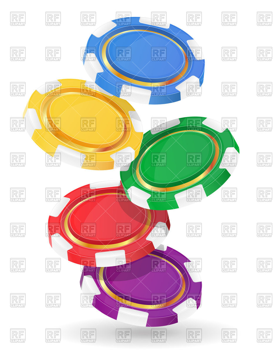 933x1200 Colored Casino Chips Set Royalty Free Vector Clip Art Image