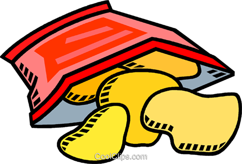 480x326 Potato Chips, Bag Of Chips Royalty Free Vector Clip Art