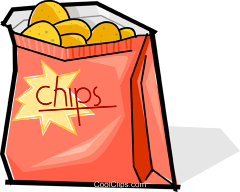 480x385 Bag Of Chips Royalty Free Vector Clip Art Illustration Vc061828