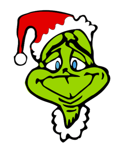400x477 Grinch Wreath Free Christmas Clip Art From The Public Domain
