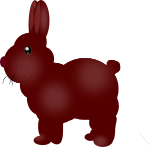 300x295 Chocolate Bunny Clip Art