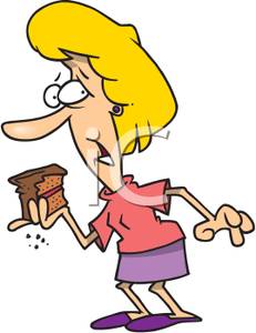 231x300 A Woman Eating A Slice Of Chocolate Cake