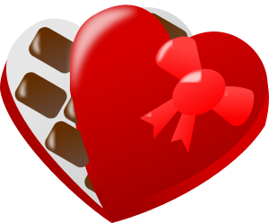 300x248 Free Valentine Chocolate Clipart