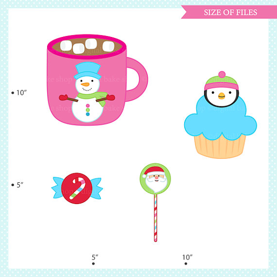 570x570 Christmas Clipart Clip Art Hot Chocolate Candy Cupcakes