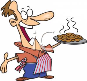 300x280 Clipart Picture Of A Man With Fresh Baked Cookies