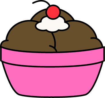 365x343 Bowl Chocolate Ice Cream Clip Art