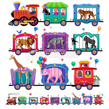 380x380 Circus Train Clipart
