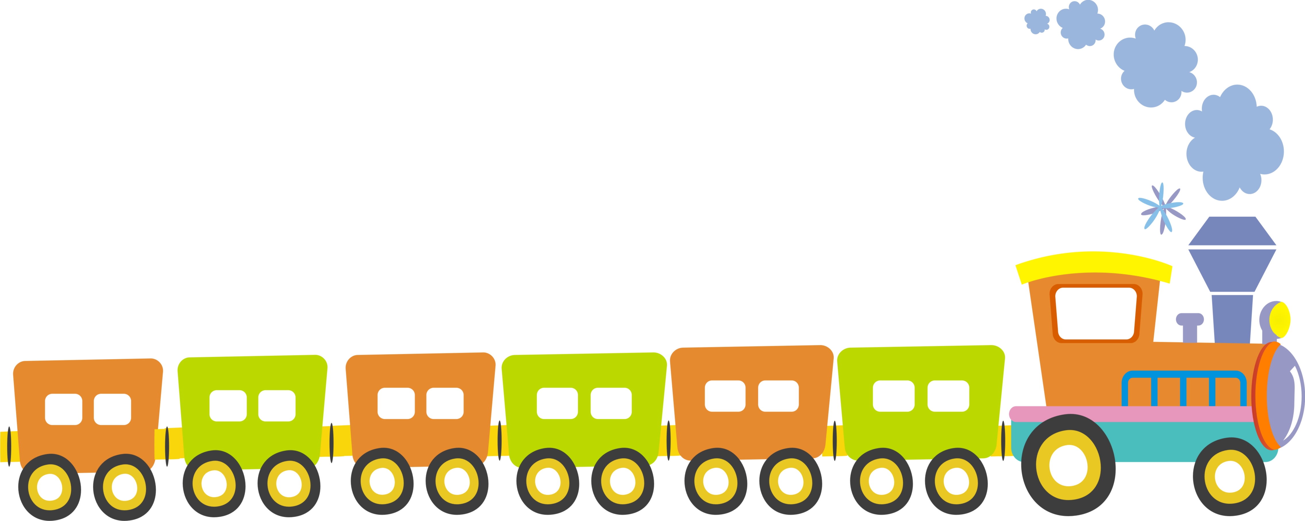 4541x1813 Image Of Choo Choo Train Clipart
